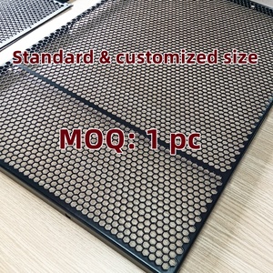 Nhà Máy Bán buôn tùy chỉnh tổ ong đục Matt Đen 12 inch Loa nướng kim loại Net - Product Image 4