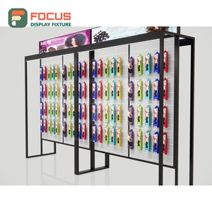 Présentoir à perruques moderne autoportant à plusieurs niveaux grande capacité pour magasin de perruques - Product Image 2