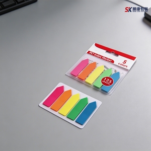 Marcadores de Índice SK PET, 5 Colores, 125 Hojas, Autoadhesivos, Notas Adhesivas Coloridas, Material de Oficina - Product Image 1