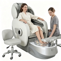 Fauteuil de massage électrique réglable Canboth pour pédicure, avec spa sans tuyauterie et bain à bulles, idéal pour salon de manucure