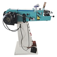 Máquina Ranuradora de Tubos MH100 3 en 1, Lijadora de Banda para Tubos Metálicos, Ranurado de 30-90 Grados con Mesa de Desbarbado