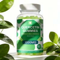 Gummies antioxydantes à la quercétine OEM ODM avec vitamine C et extrait d'églantier, 60 unités