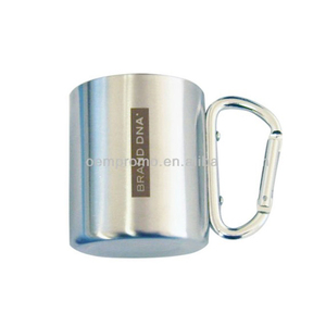 Taza de acero <span class=keywords><strong>inoxidable</strong></span> con mango de mosquetón - Product Image 1