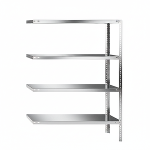 Estante de extensión de pie de acero inoxidable AISI 304, 4 estantes, 130x50 cm, altura 180 cm, para bebidas, microondas, horno, almacenamiento de especias - Product Image 2