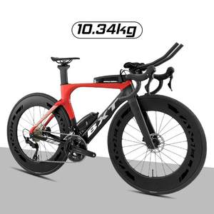 Vélo de triathlon BXT Carbon TT, cadre T700/T800, jante en carbone TANDELL 88 mm, frein à disque hydraulique, 700x28C, selle imprimée en 3D - Product Image 2