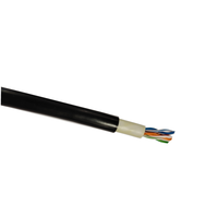 Kabel Jaringan UTP BC CCA Berkualitas Tinggi Tanpa Pelindung 4 Pasang 24AWG Cat5E dengan Jaket Ganda 8 Konduktor