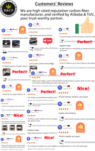 Ailes de pare-chocs avant en carbone sec <span class=keywords><strong>VS</strong></span> Style 4PC pour BMW G80 M3 G82 G83 M4 2020 et plus - Product Image 6