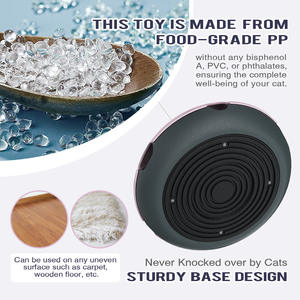 ของเล่นลูกบอลหมุนสำหรับแมวพร้อมไม้กายสิทธิ์แบบโต้ตอบบรรเทาความเบื่อและของเล่นปริศนา - Product Image 6