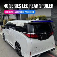 Alerón Trasero LED para Toyota Alphard Vellfire Serie 40 2023 2024, Luz de Freno de ABS, Modificación Exterior
