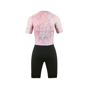 Ensemble de vêtements de cyclisme pour hommes, combinaison de vélo de <span class=keywords><strong>route</strong></span> à manches courtes, combinaison de cyclisme avec rembourrage 3D, combinaison de triathlon aérodynamique - Product Image 3
