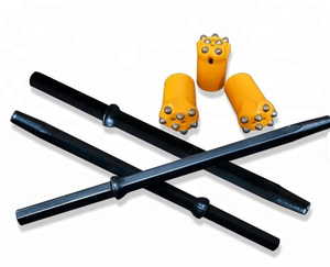 แท่งเจาะทรงเรียวความแข็งแรงสูง - <span class=keywords><strong>ท่อ</strong></span>เจาะหกเหลี่ยมป้องกันความเมื่อยล้าสำหรับงานเจาะหลุมระเบิดในเหมืองและงานขุดเจาะหิน - Product Image 1