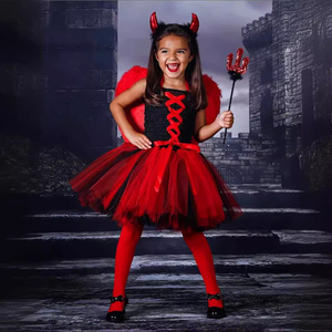 Costumi di Halloween, Vestito da Strega Malvagia per Bambine, Abito Tutu con Cappello da Strega, Costume per Feste di Compleanno, Vestito da Strega per Bambini - Product Image 2
