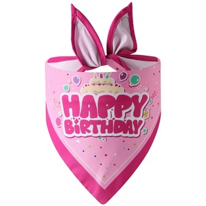 New Cartoon Birthday <b>Dog</b> Bib Triangle Neck <b>Scarf</b> Accessories Pet Supplies - Product Image 3