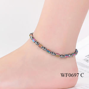 <span class=keywords><strong>Tobillera</strong></span> de hematita delgada magnética, antivaho, para adelgazar, terapia magnética, para pérdida de peso - Product Image 4