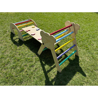 Structure d'escalade pliable en bois de couleur arc-en-ciel pour bébés et enfants, personnalisée et professionnelle, pour l'intérieur et l'extérieur, fabriquée en Chine