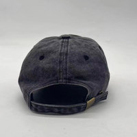 Topi Baseball 6 Panel yang Dapat Disesuaikan, Campuran Poliester Katun, Topi Olahraga untuk Perjalanan Luar Ruangan
