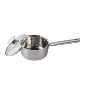 Hot Sell New Design Non-stick <b>Pan</b> Cookware <b>Set</b> 3-Ply Stainless Steel Sauce <b>Pan</b> with Lid - Product Image 5