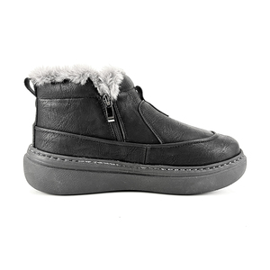 Bottes de neige chaudes pour hommes avec logo personnalisé, doublées de fourrure, imperméables, antidérapantes, légères, bottes à la cheville - Product Image 6