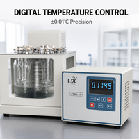 Viscosímetro Cinemático Ubbelohde de Venta Directa de Fábrica, Probador de Viscosidad para Baño de Baja Temperatura ASTM D445, Equipo de Laboratorio Digital