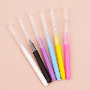 Brosse interdentaire en forme de I personnalisée, bâtonnets de soie dentaire en plastique, poils souples, outil de nettoyage dentaire orthodontique - Product Image 3