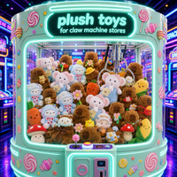 Mini animaux en peluche pour machine à pinces, peluches douces en vrac, jouets de centre de jeux d'arcade et de carnaval, petits jouets en peluche assortis