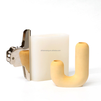 Porte-bougies en forme de U, moules en Silicone, décoration de la maison, Table à manger, ciment, bougie, bâton, moule