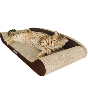 Großhandel Wellpappe <span class=keywords><strong>Cat</strong></span> Scratcher Big und Kätzchen Stress Reliever <span class=keywords><strong>Lounge</strong></span> aus strap azier fähigem Papier - Product Image 3