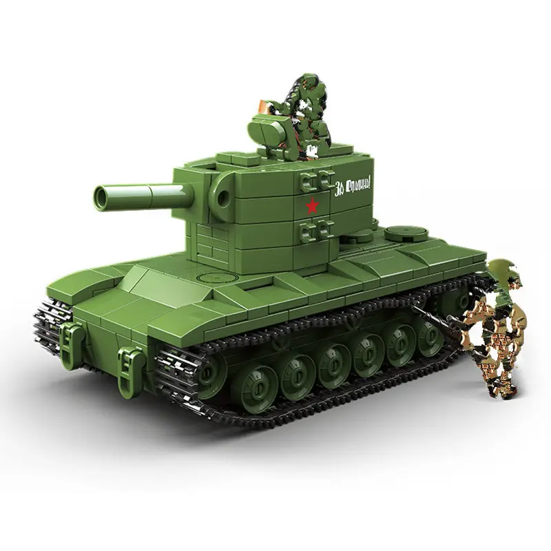 Moc Building Blocks KV2 Heavy Panzer World War african Tank Toy Bricks Set per la guerra mondiale 2 Military Brick Building Toy