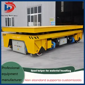 5 Ton Steel Coil Flat Car Remote Control Trackless Electric Flat Car Factory Industrial Goods Transfer And Handling Vehicle