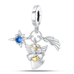 Abalorios vintage para pulseras DIY, accesorios chapados en <span class=keywords><strong>oro</strong></span>, colgantes <span class=keywords><strong>de</strong></span> plata, cuentas sueltas <span class=keywords><strong>de</strong></span> circonita para niños y mujeres - Product Image 5