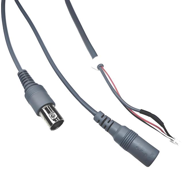 Manufacturer Wholesale Gray PVC Insulated 50Ω BNC DC Power Jack Wiring Harness Custom for Analog Surveillance Camera