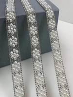 Selbstklebendes Kristall-Strass-Diamantband DIY Dekorations-Aufkleber mit Strassbesatz Bekleidungszubehör für Schneiderbedarf