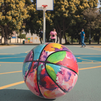 Ballon de basket de qualité supérieure, durable, résistant à l'eau, taille 7/6/5, en PU, logo personnalisé, utilisation en intérieur et en extérieur pour l'entraînement