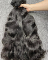 Paquete de cabello humano sin procesar 100%, paquete rizado de trama doble de un solo donante, rizado indio ondulado birmano vietnamita