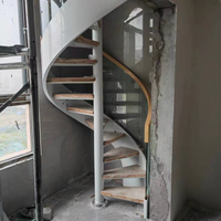 Fournisseur d'usine chinois d'escaliers en spirale intérieurs modernes en fonte et en fer forgé