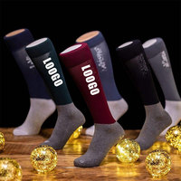 Fabricant de chaussettes d'équitation, d'équitation, d'équitation, de couleur unie, légères et fines, avec logo personnalisé