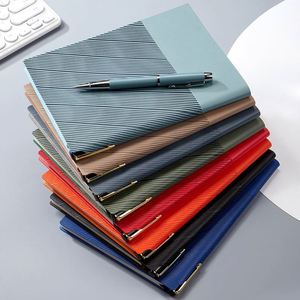Planificateur de bureau A5 en cuir souple personnalisable avec reliure cousue et impression sur mesure - Promotion - Product Image 3