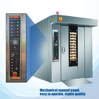 Nouveau four à convection rotatif automatique en acier inoxydable, four de boulangerie commercial de type chariot, haute productivité pour la production de pain à grande échelle