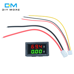 डीसी 100V 10A लाल + ग्रीन एलईडी डिजिटल वाल्टमीटर Ammeter दोहरी वोल्ट Amp मीटर गेज - Product Image 1