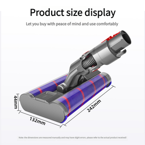 Tête électrique à double <span class=keywords><strong>brosse</strong></span> pour aspirateur Dysons V8 <span class=keywords><strong>V7</strong></span> V10 V11 V15 avec lumière verte LED - Product Image 5
