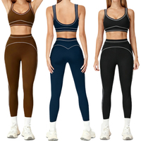 Pakaian Olahraga Wanita Berkualitas Tinggi, Lembut Seperti Mentega, Anti Tembus Pandang, Pinggang Tinggi, Cocok untuk Yoga dan Fitness, Desain OEM Pabrik
