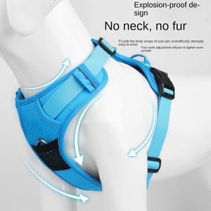 <span class=keywords><strong>Harness</strong></span> Anjing Ukuran Besar dan Sedang, Grosir Produsen, Custom, Anti-ledakan, Reflektif, Bahan Oxford, Penutup Gesper - Product Image 6