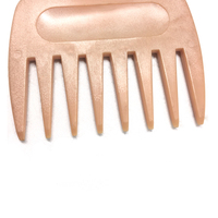 Huile de cheveux naturelle, pour bébé, doré, blanc, maquillage Afro, dents larges, peigne incurvé