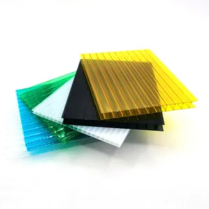 Láminas de <span class=keywords><strong>Policarbonato</strong></span> Personalizadas en Varios Colores para Invernaderos, Láminas Alveolares de Doble Pared - Product Image 1
