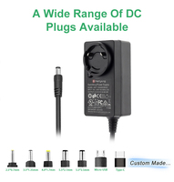 Conception longue durée de vie 12V 24V 48V 2A 3A 4A 5A 6A Adaptateur secteur avec fiches interchangeables