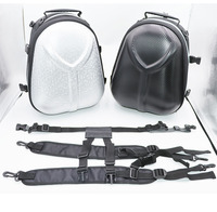 Sac de selle de moto en EVA thermoformé rigide, sac à dos arrière de moto imperméable avec bandoulière détachable pour les trajets quotidiens et les voyages