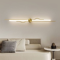 Applique murale longue de luxe léger, lampe de chevet pour chambre à coucher, lampe décorative murale simple et moderne pour salon, applique murale haut de gamme