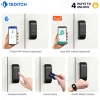 Tediton Usine Smart Électronique Mot de Passe Clavier Serrure d'armoire Carte à puce Code Serrure de casier Gym Yoga Fitness Tiroirs de natation