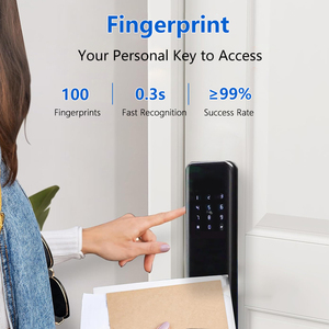 Serrure de porte intelligente Eseye <span class=keywords><strong>WIFI</strong></span>, serrure électrique à empreintes digitales sans clé, carte mémoire, Cerradura Inteligente Tuya, serrure de porte intelligente numérique - Product Image 3