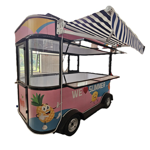 Camion de nourriture mobile entièrement équipé Remise sur les camions de nourriture à crêpes Concession Remorque avec extension Petit chariot de nourriture pour entreprise - Product Image 1